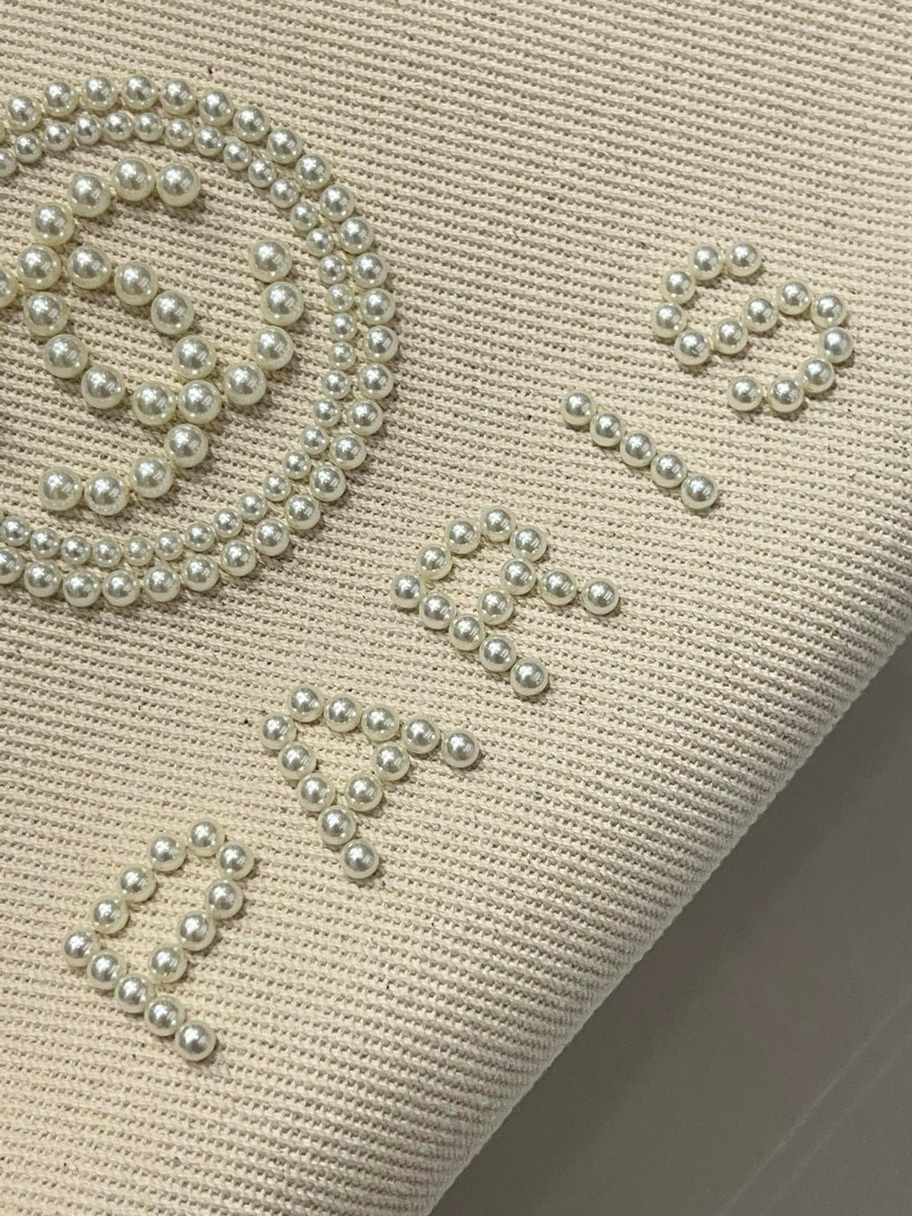 Chanel Natural Canvas and Tan Leather Large Pearl Deauville Tote - 30x39x22cm