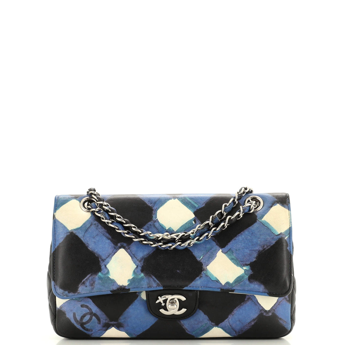 CHANEL Airlines Classic Double Flap Bag Printed Lambskin Medium - Handbag & Wallet Accessories