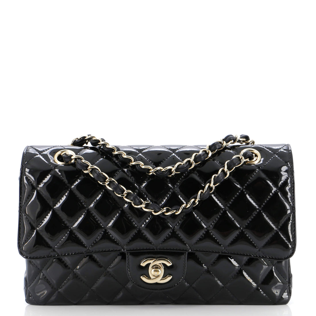 CHANEL Classic Double Flap Bag Quilted Patent Medium - Handbag & Wallet Accessories