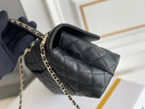 Chanel Coco Handle Black Bag Handle Flap Small/Mini Bag Black - 24x14x10cm