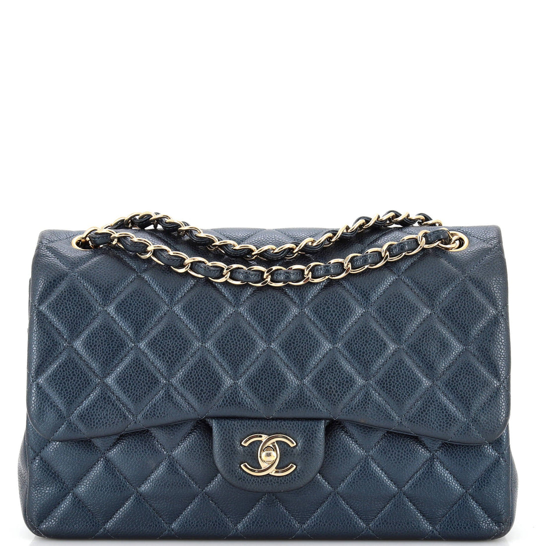 CHANEL Classic Double Flap Bag Quilted Caviar Jumbo - Handbag & Wallet Accessories
