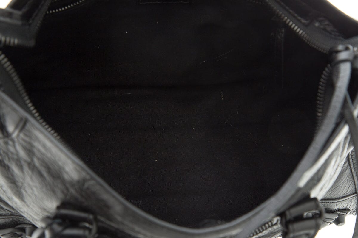 Balenciaga Black City Classic Studs Leather Handbag - Handbag - 5