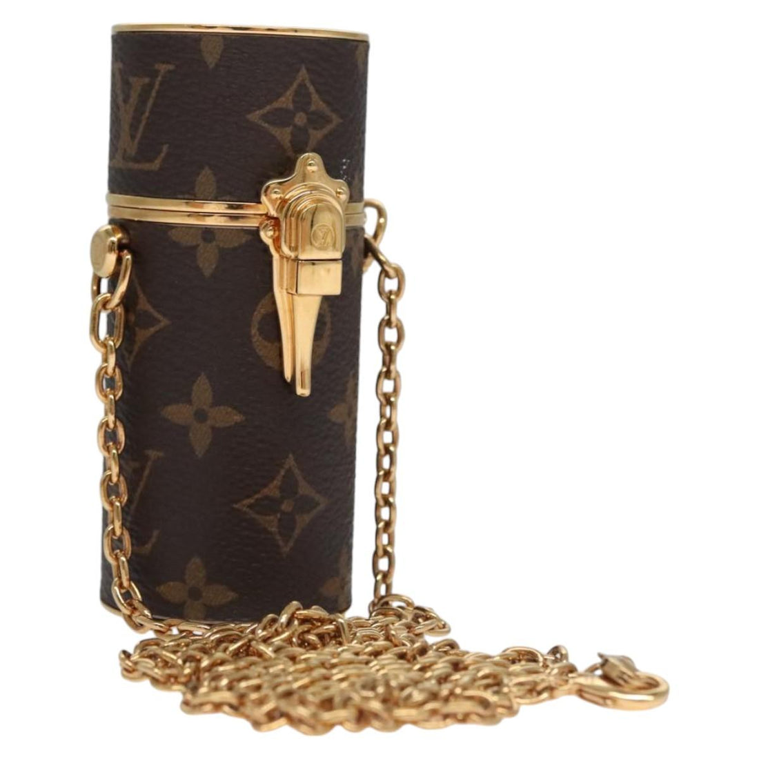 Louis Vuitton Lipstick Brown Canvas Clutch Bag (Pre-Owned) - Womens > Womens Handbags > Womens Clutches & Evening Bags