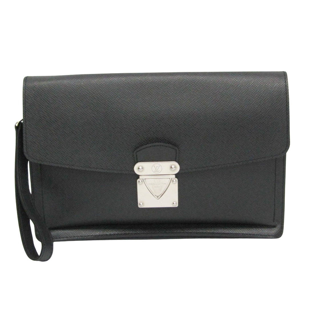 Louis Vuitton Veraiya Black Leather Clutch Bag (Pre-Owned) - Mens > Mens Accessories > Mens Wallets