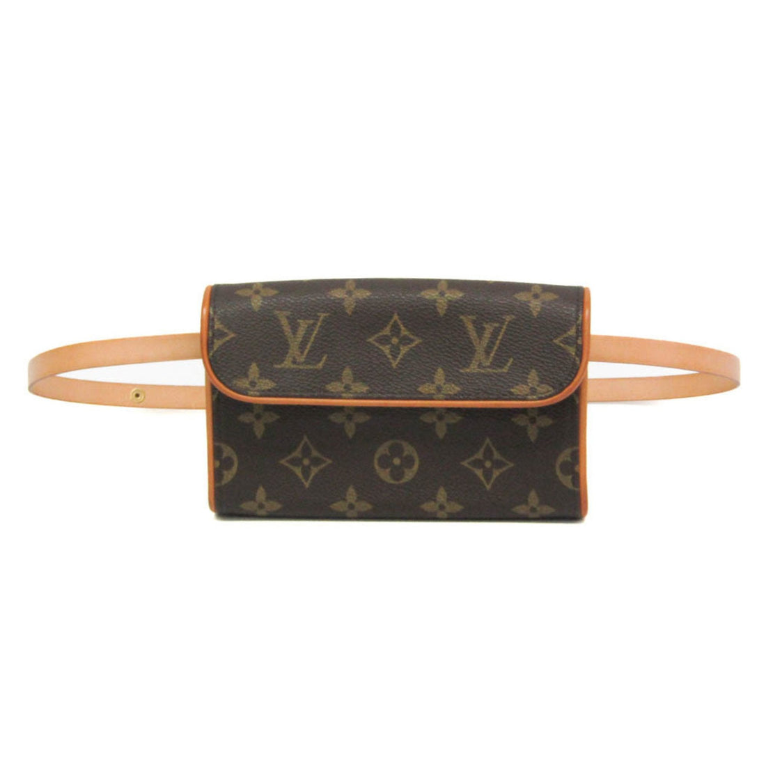 Louis Vuitton Pochette Florentine Brown Canvas Clutch Bag (Pre-Owned) - Womens > Womens Handbags > Womens Clutches & Evening Bags