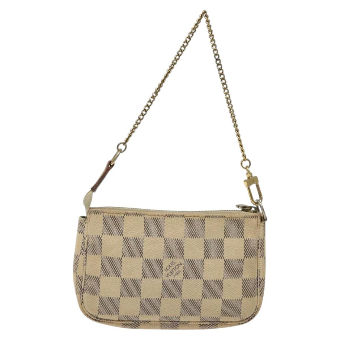 Louis Vuitton Mini Pochette Accessoires White Canvas Clutch Bag (Pre-Owned) - Womens > Womens Handbags > Womens Clutches & Evening Bags