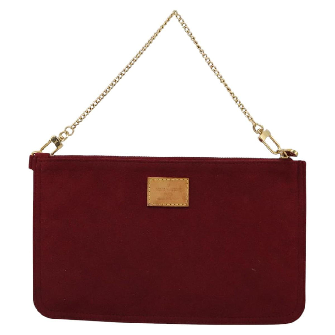 Louis Vuitton Red Suede Clutch Bag (Pre-Owned) - Womens > Womens Handbags > Womens Clutches & Evening Bags