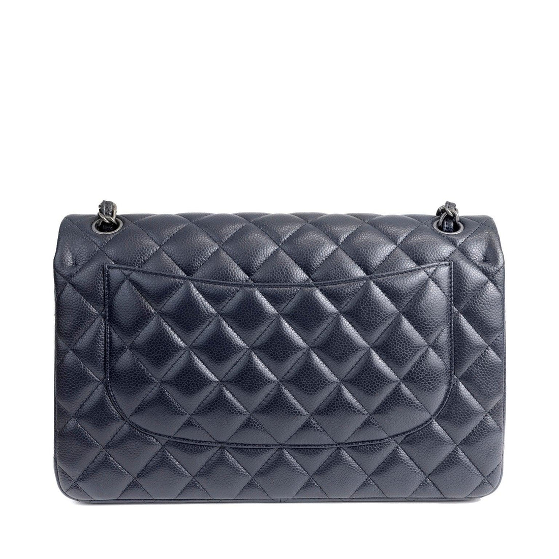 Chanel Navy Caviar Jumbo Classic - BAGS