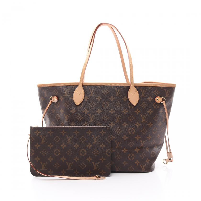 Louis Vuitton Monogram Neverfull MM Tote Bag,Brown - Tote - 5