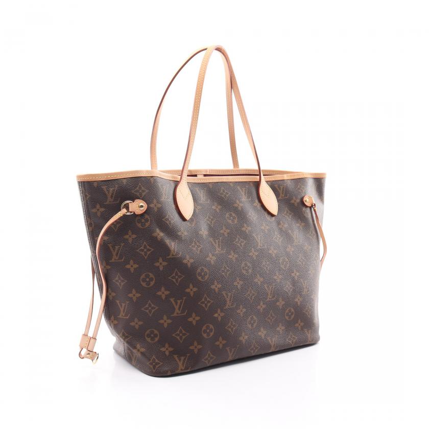 Louis Vuitton Monogram Neverfull MM Tote Bag,Brown - Tote