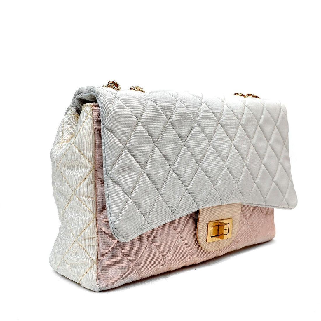 Chanel Tricolor Jumbo Classic Reissue w/ Gold Hardware - BAGS