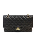 Chanel Black Caviar Medium Classic w/ Gold Hardware - BAGS - 4
