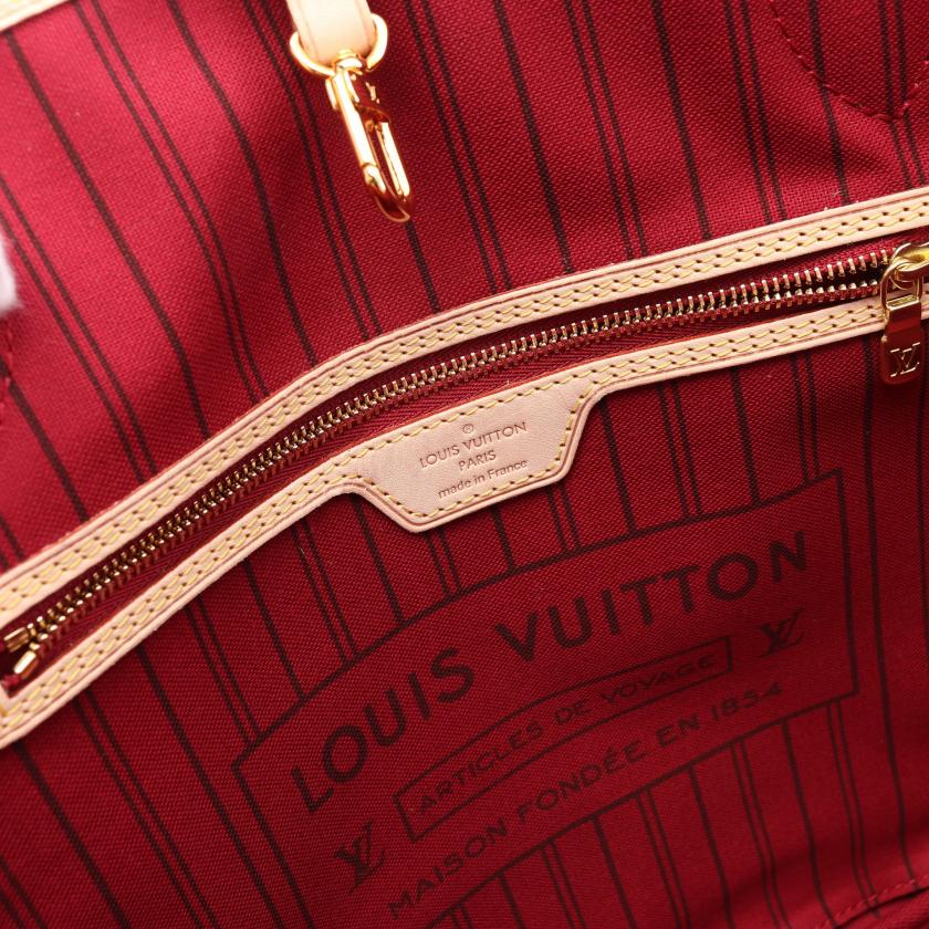 Louis Vuitton Monogram Neverfull MM Tote Bag,Brown - Tote - 4