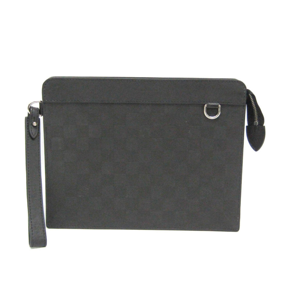 Louis Vuitton Takeoff Black Canvas Clutch Bag (Pre-Owned) - Mens > Mens Accessories > Mens Wallets