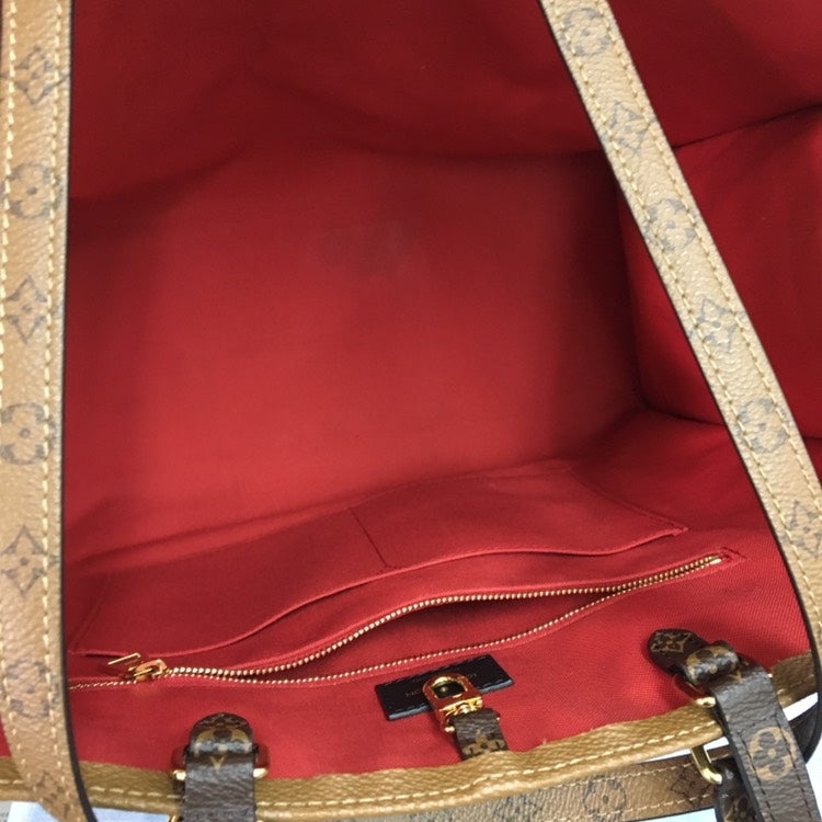 Louis Vuitton On The Go MM Coated Canvas Tote Bag,Brown - Handbags - 3