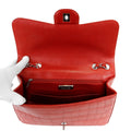 Chanel Red Crocodile Jumbo Classic with Silver Hardware - Handbags - 4