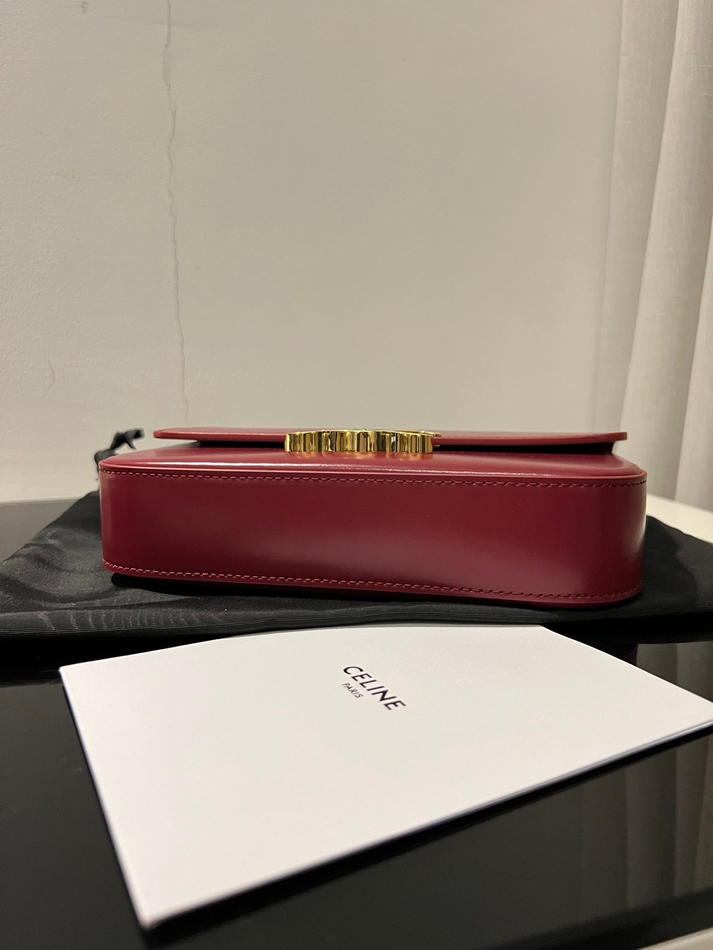 Celine CLASSIC TRIOMPHE 20 RED CALFSKIN - bag - 3