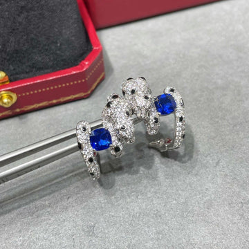 PANTHERE DE CARTIER BLAUE DIAMANT-OHRRINGE
