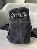 Chanel Natural Beauty Tote in Black Suede Nubuck Caviar with Silver Hardware - 12