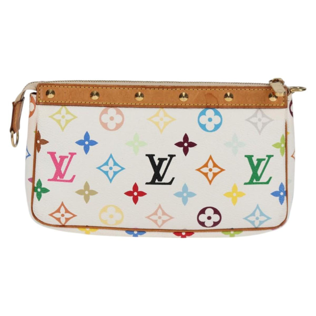 Louis Vuitton Pochette Accessoire White Canvas Clutch Bag (Pre-Owned) - Womens > Womens Handbags > Womens Clutches & Evening Bags