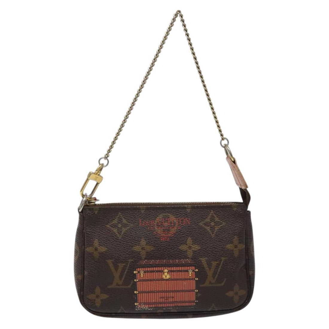 Louis Vuitton Mini Pochette Accessoires Brown Canvas Clutch Bag (Pre-Owned) - Womens > Womens Handbags > Womens Clutches & Evening Bags