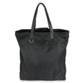 PRADA Black Nylon Logo Shopper Tote - Prada - 2