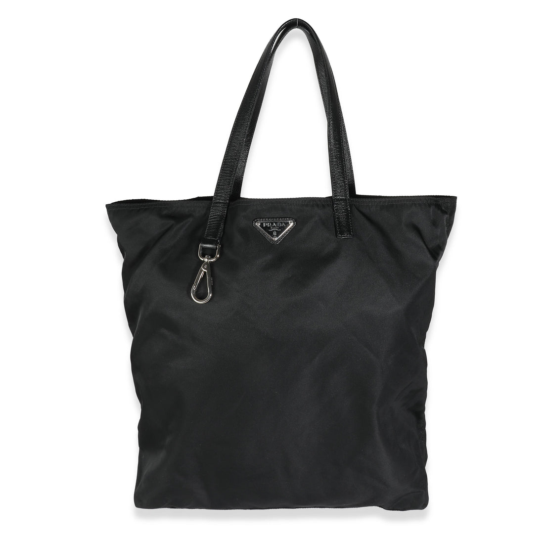 PRADA Black Nylon Logo Shopper Tote - Prada