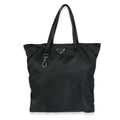PRADA Black Nylon Logo Shopper Tote - Prada