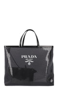 PRADA Tote Sequined Mesh Black - Handbag & Wallet Accessories