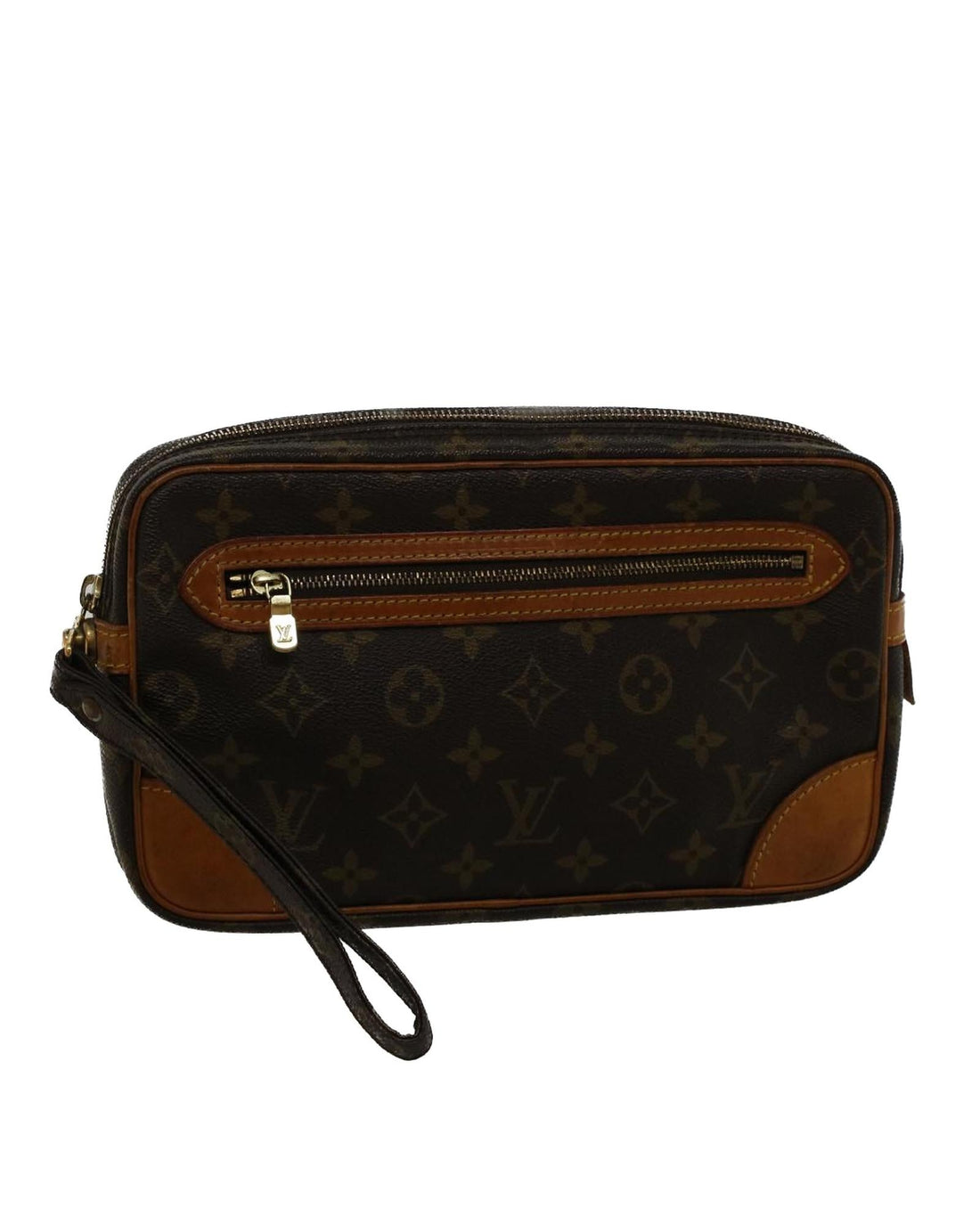 Monogram Canvas Clutch Bag with Dragonne - Handbag & Wallet Accessories