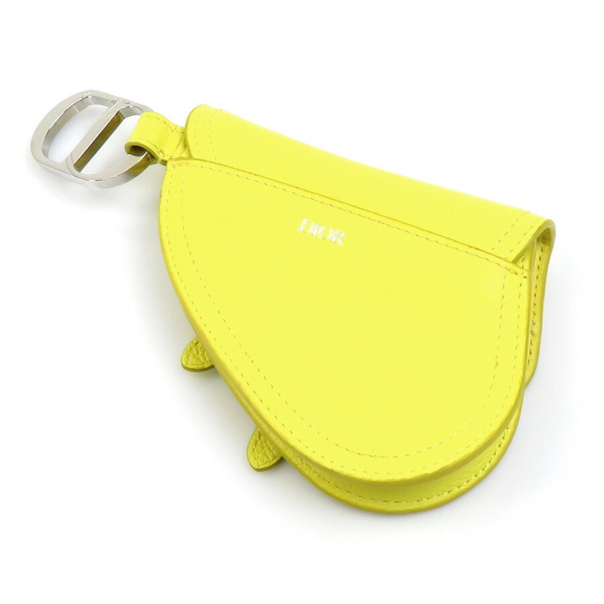 Yellow Leather Clutch Bag - Handbags, Wallets & Cases - 3