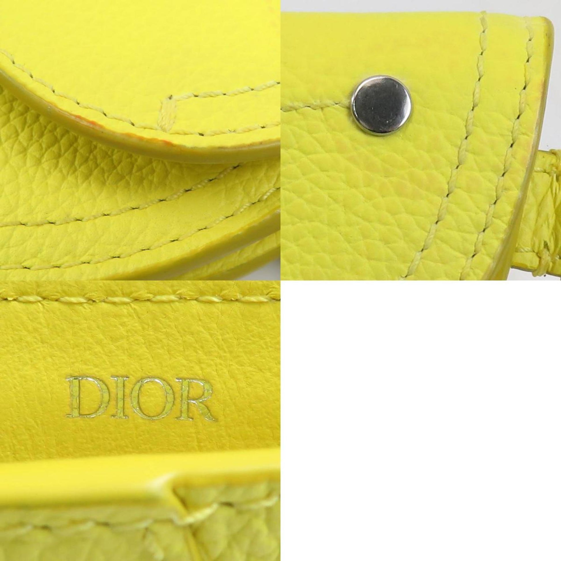 Yellow Leather Clutch Bag - Handbags, Wallets & Cases - 5