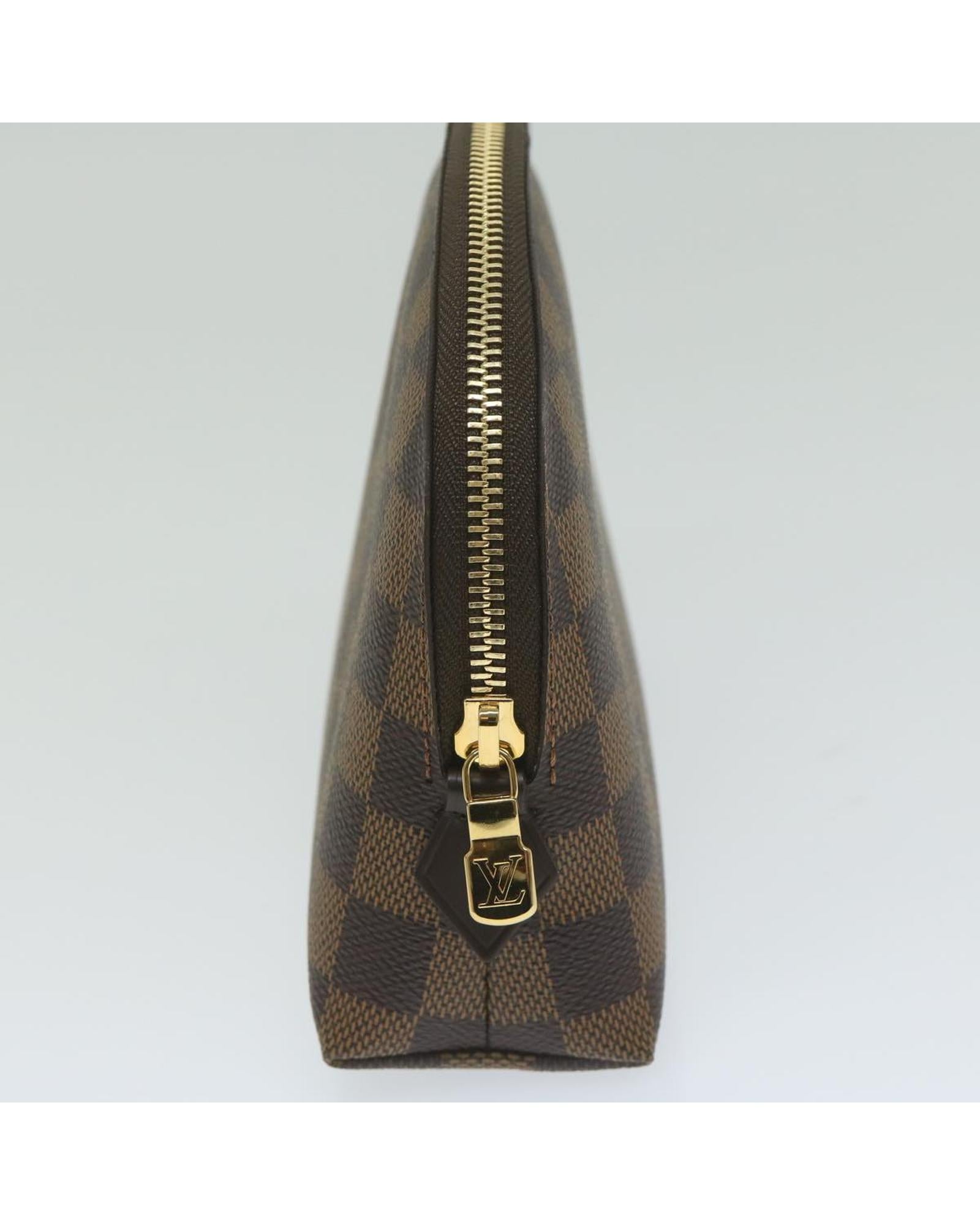 Classic Damier Ebene Canvas Pouch by Louis Vuitton -  (am5412) - Handbag & Wallet Accessories - 4