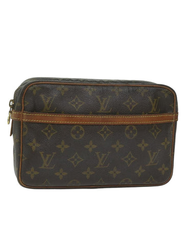 Monogram Canvas Clutch Bag with Scratches and Peeling France (ac2594) - Handbag & Wallet Accessories
