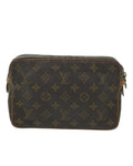 Monogram Canvas Clutch Bag with Scratches and Peeling France (ac2594) - Handbag & Wallet Accessories - 2