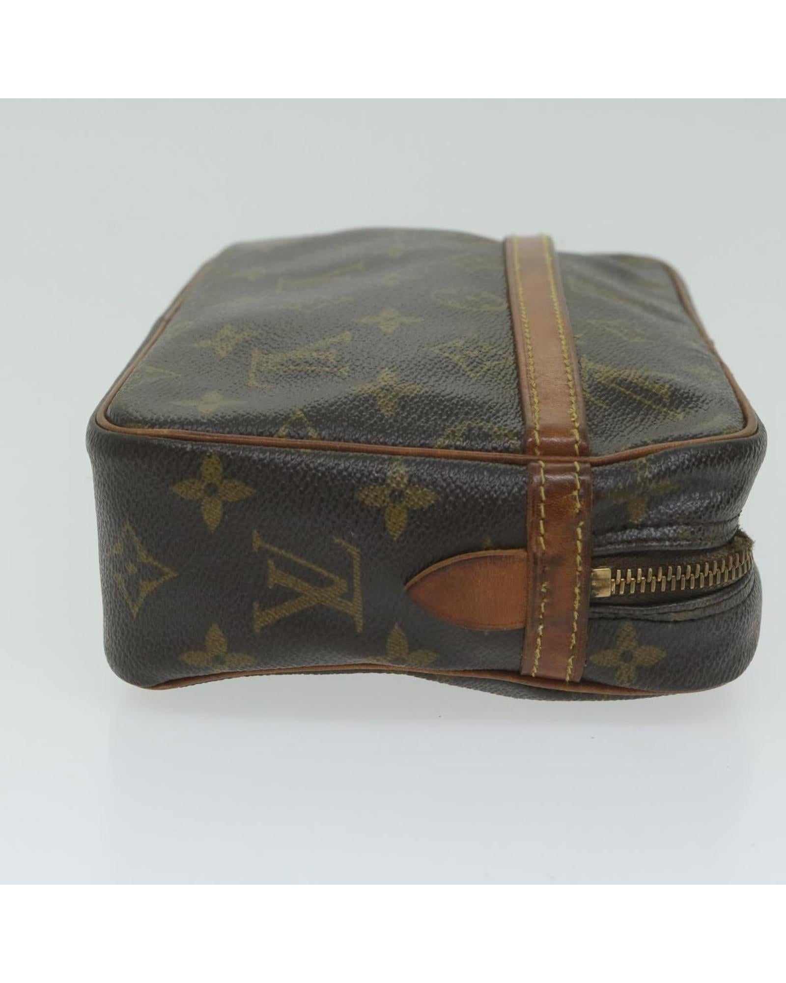 Monogram Canvas Clutch Bag with Scratches and Peeling France (ac2594) - Handbag & Wallet Accessories - 3