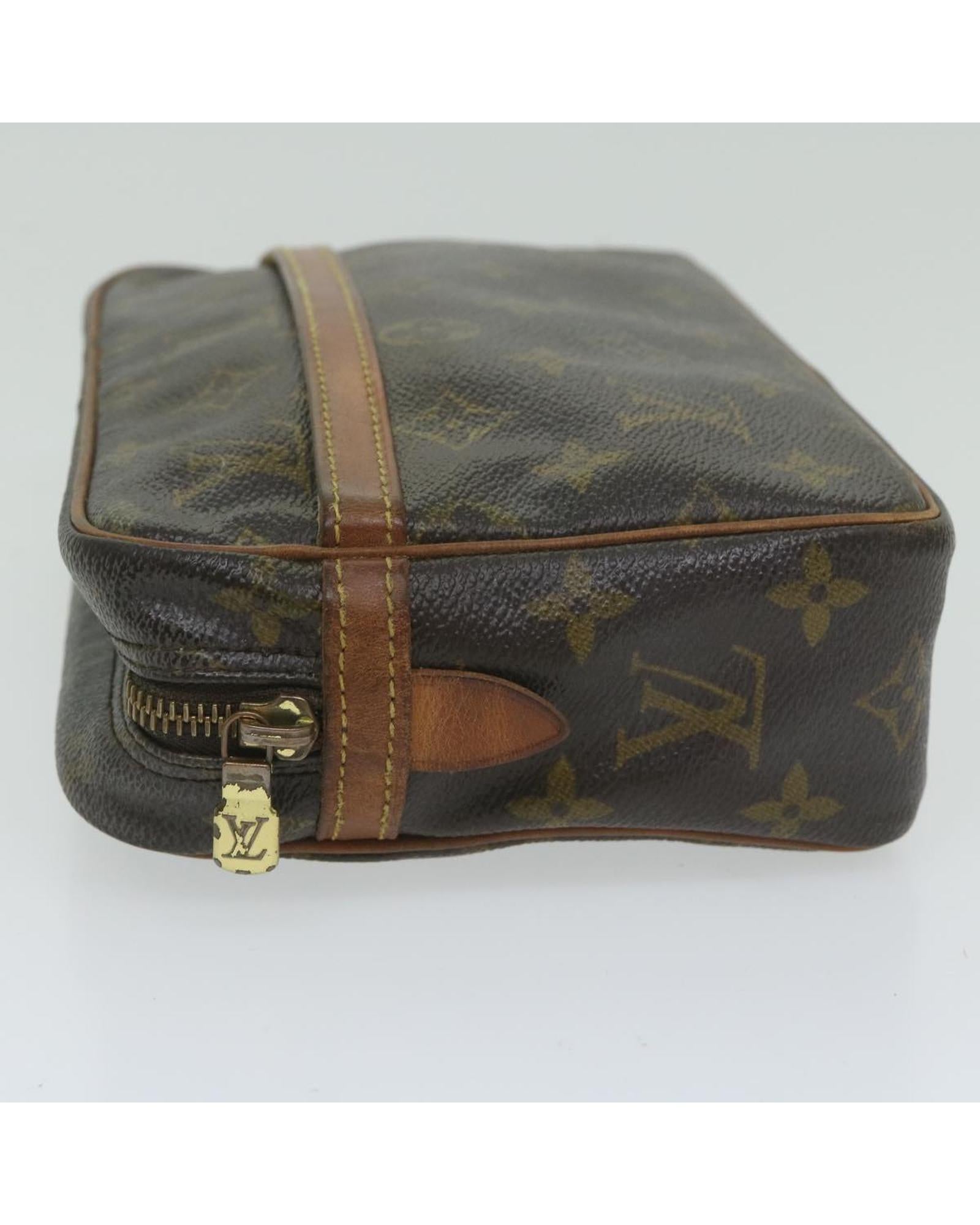 Monogram Canvas Clutch Bag with Scratches and Peeling France (ac2594) - Handbag & Wallet Accessories - 4