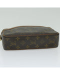 Monogram Canvas Clutch Bag with Scratches and Peeling France (ac2594) - Handbag & Wallet Accessories - 5