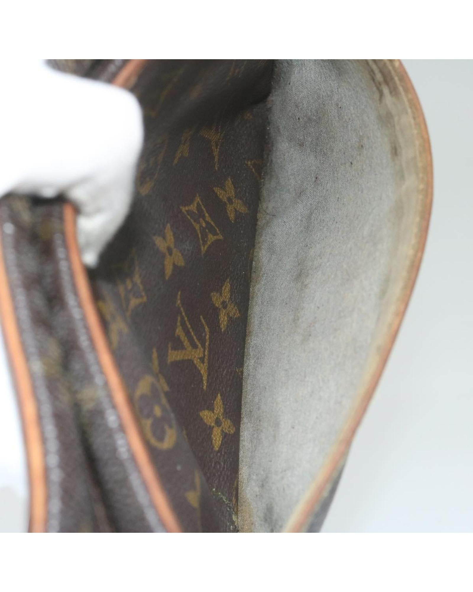 Monogram Canvas Clutch Bag with Scratches and Peeling France (ac2594) - Handbag & Wallet Accessories - 9