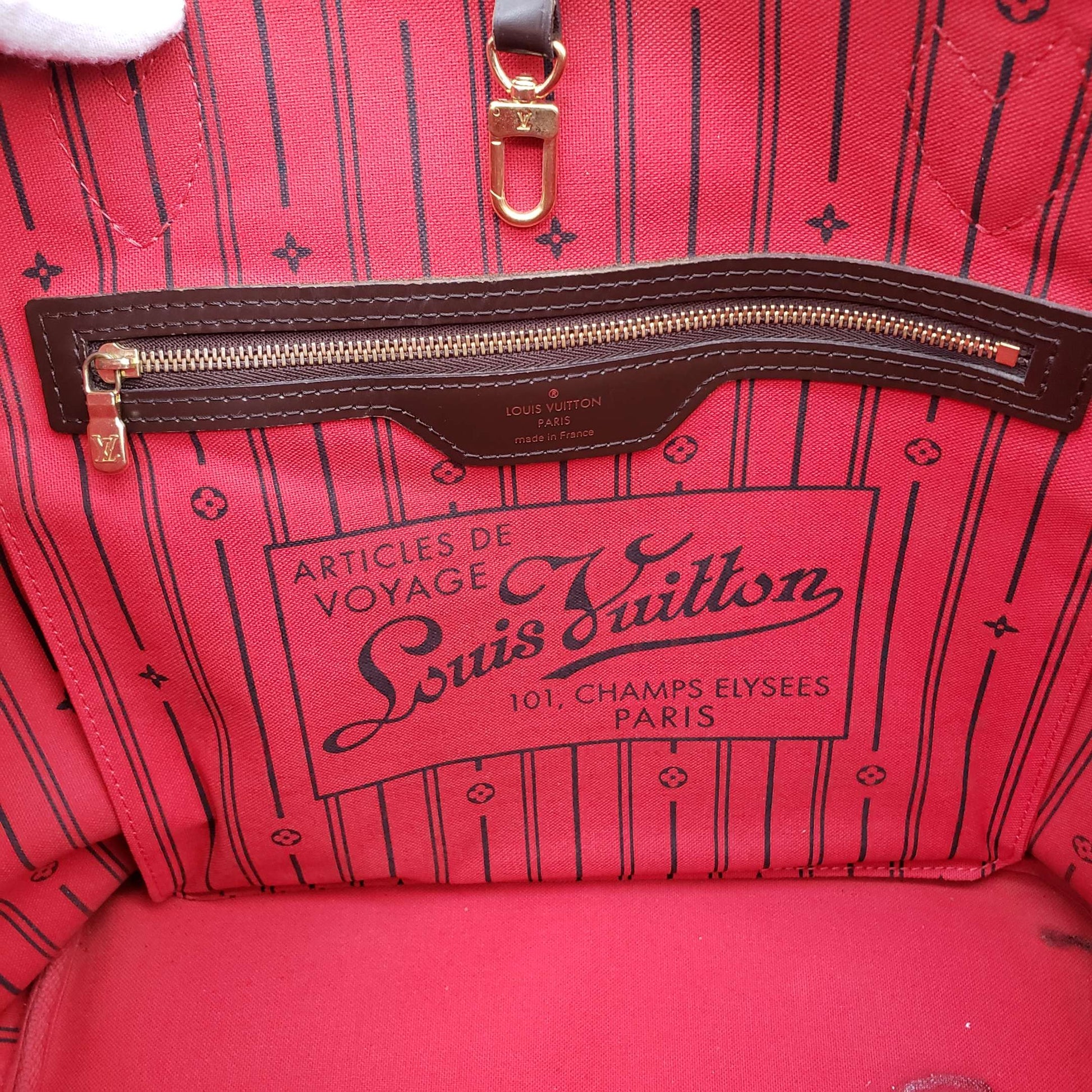 Louis Vuitton Neverfull MM Browns Damier Tote Bag - Bag - 12