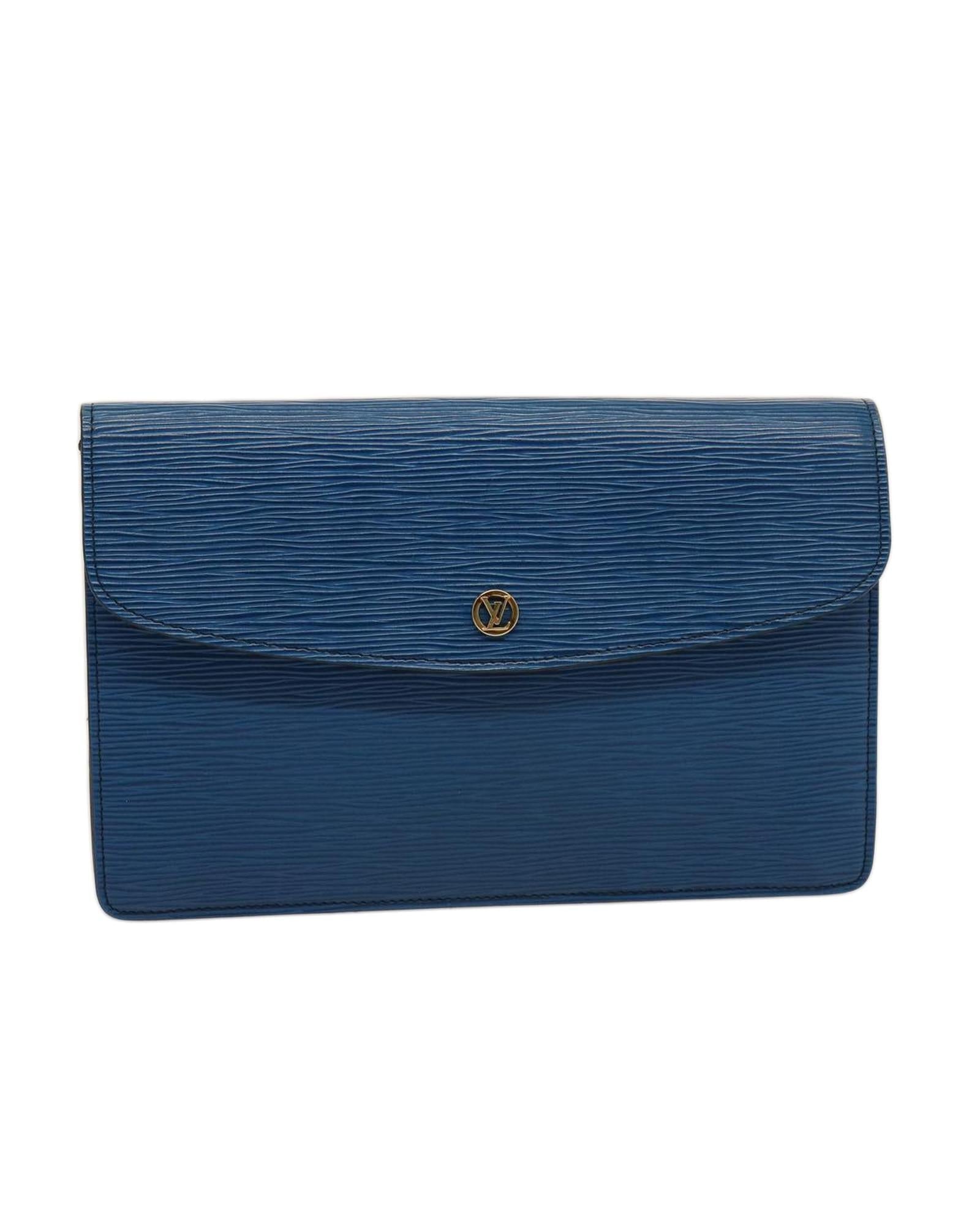 Louis Vuitton Pochette Clutch Blue Epi Leather - Handbags, Wallets & Cases