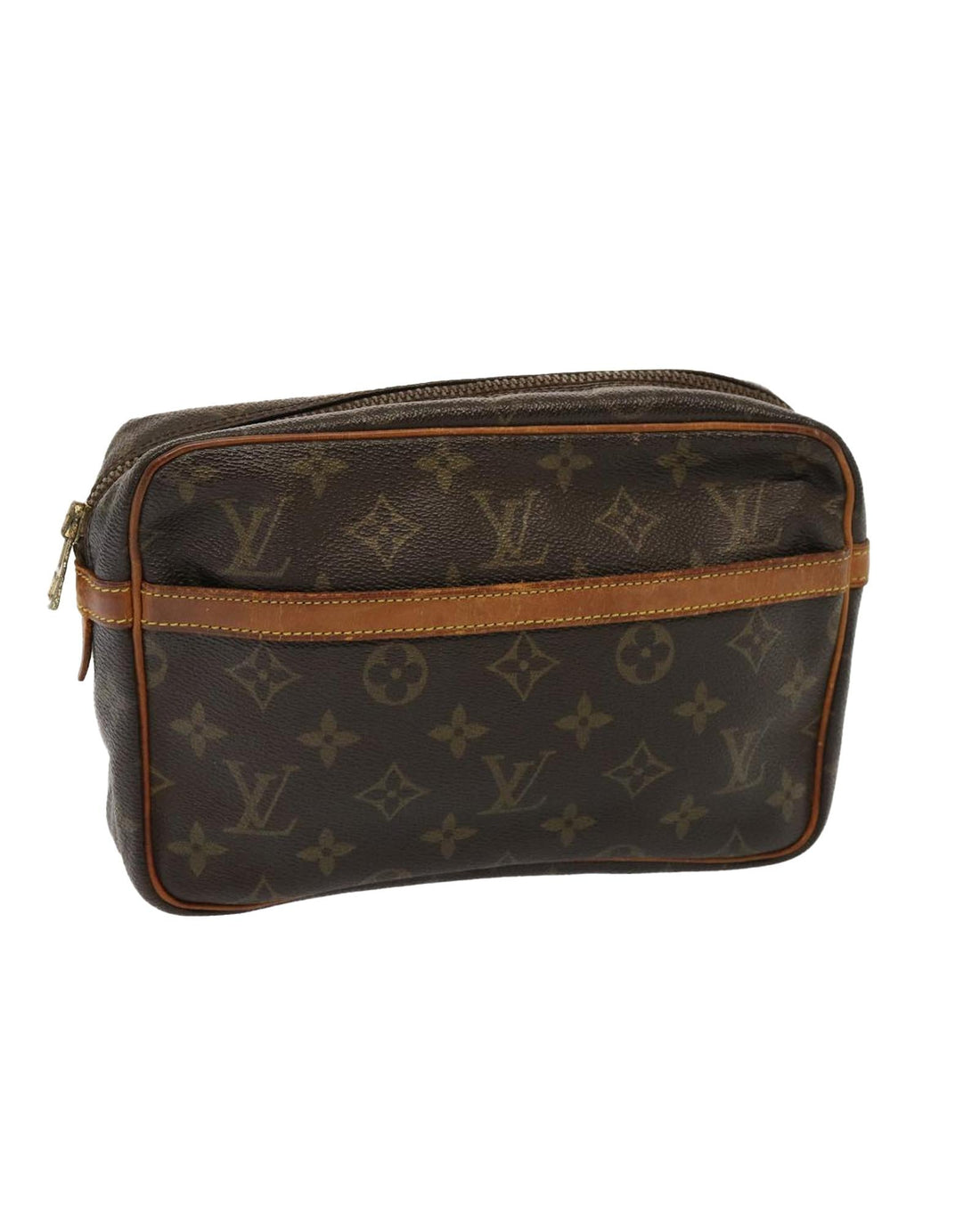 Monogram Canvas Clutch Bag with Storage Smell and Rubbing Marks - Handbags, Wallets & Cases