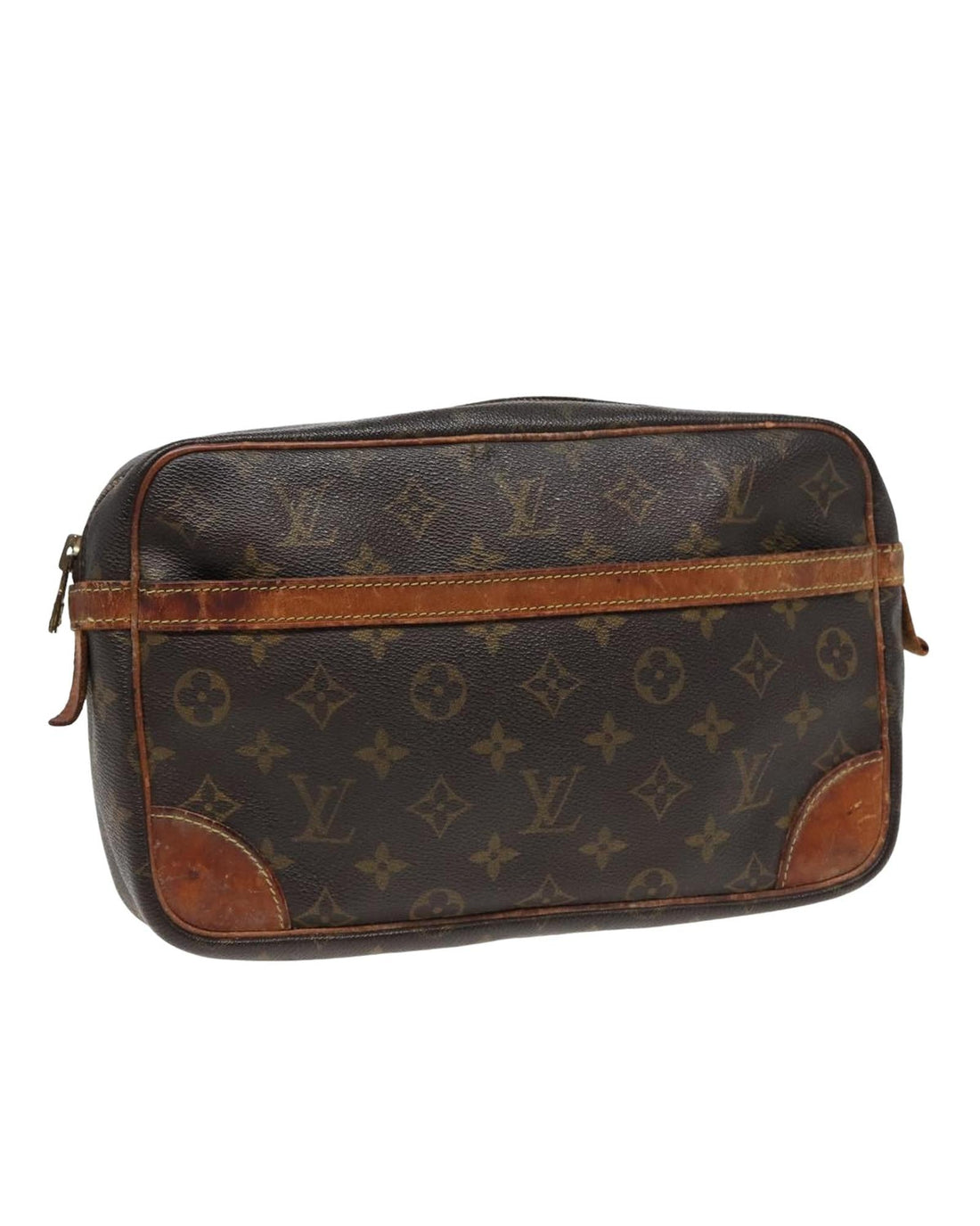 Monogram Canvas Clutch Bag with Iconic Design - Handbags, Wallets & Cases