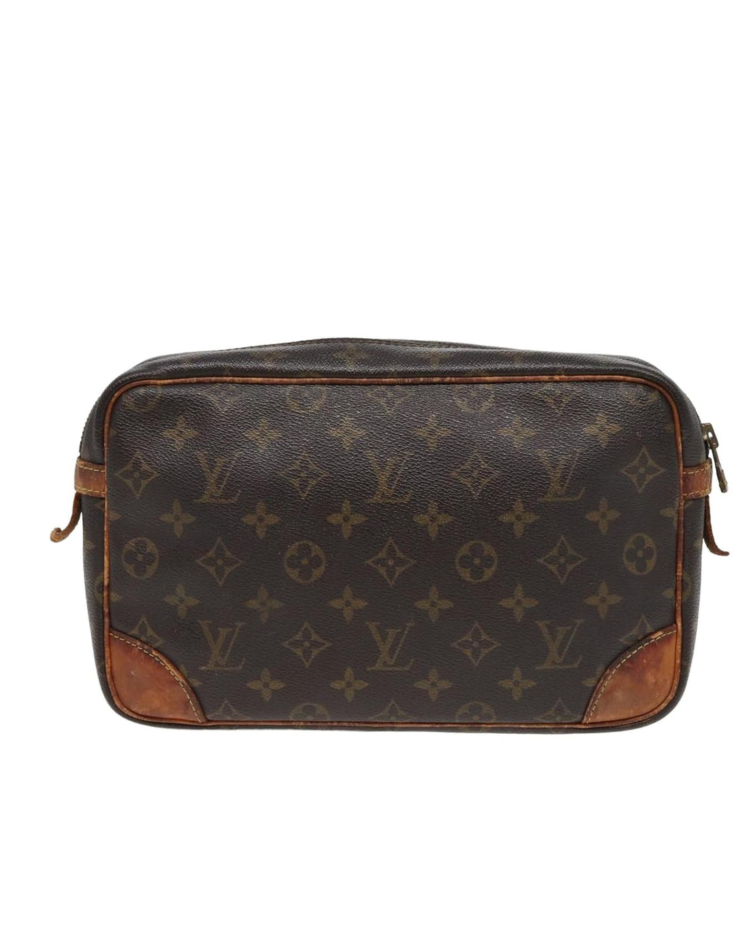 Monogram Canvas Clutch Bag with Iconic Design - Handbags, Wallets & Cases