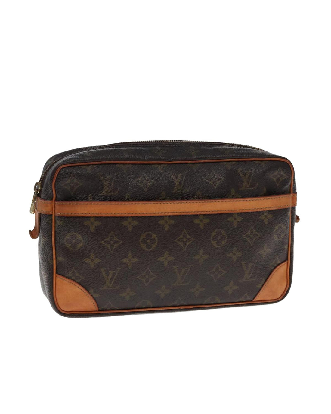 Monogram Canvas Clutch Bag with Multiple Compartments - Handbags, Wallets & Cases