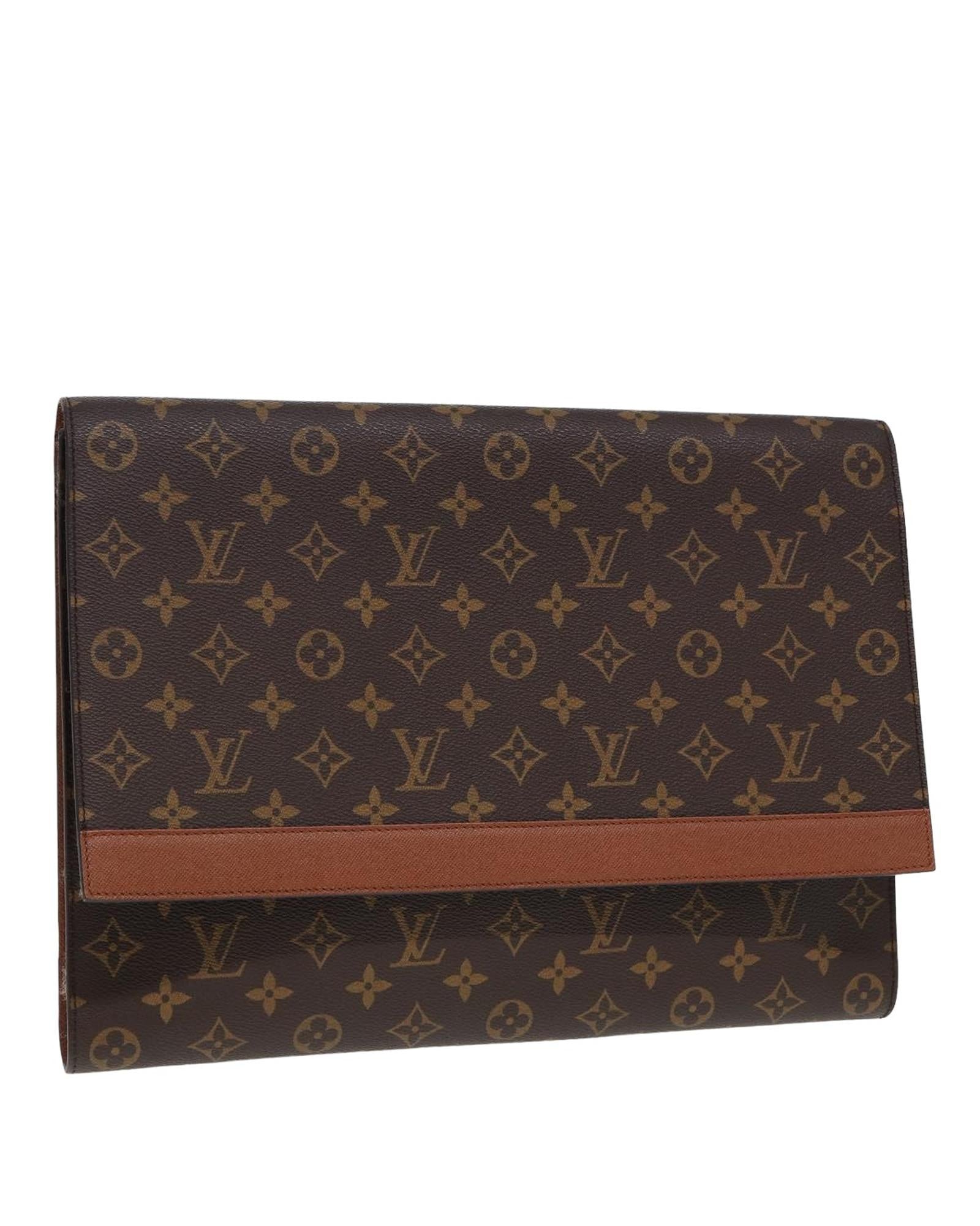 Monogram Canvas Porte Envelope Clutch Bag - Handbags, Wallets & Cases