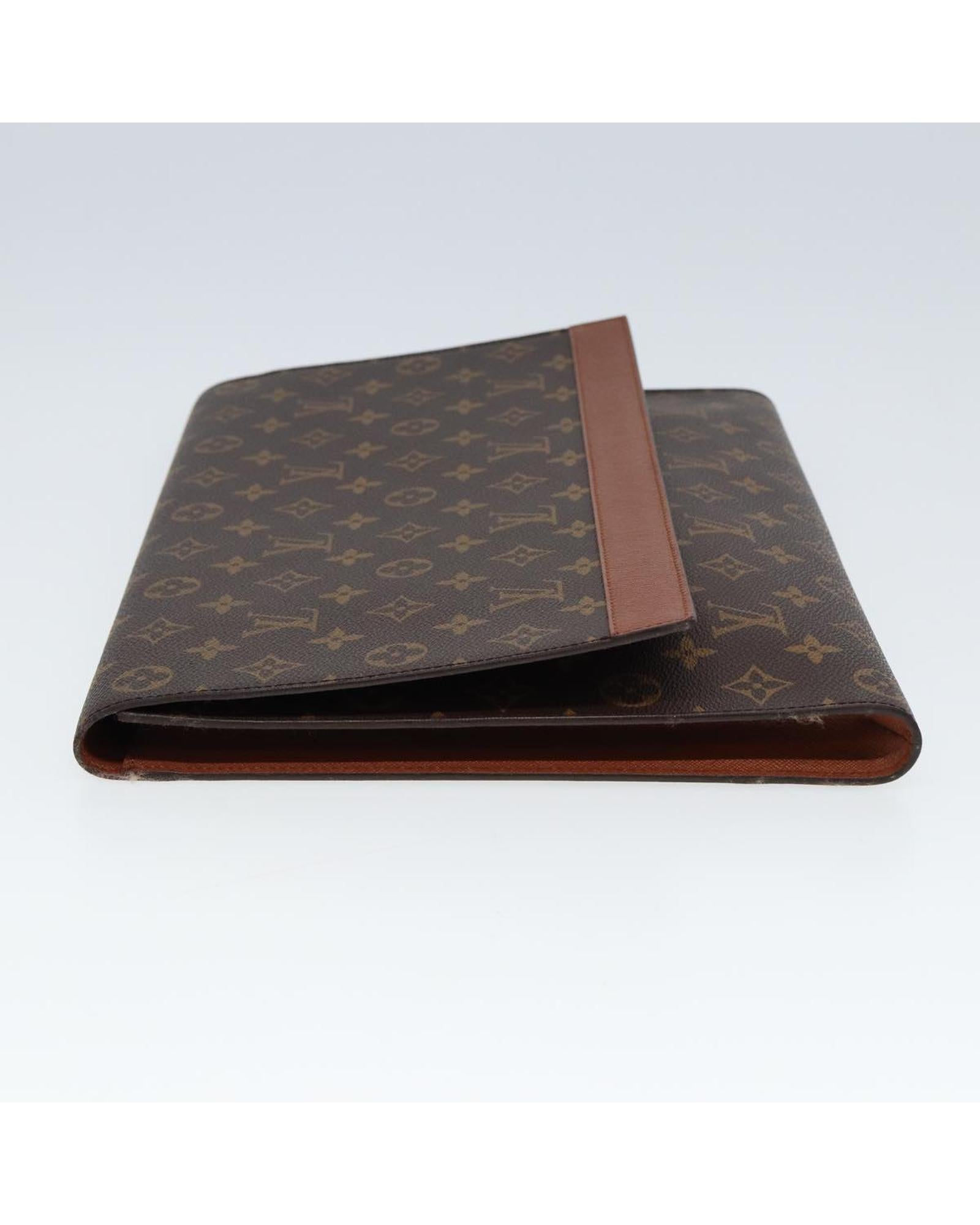 Monogram Canvas Porte Envelope Clutch Bag - Handbags, Wallets & Cases - 3