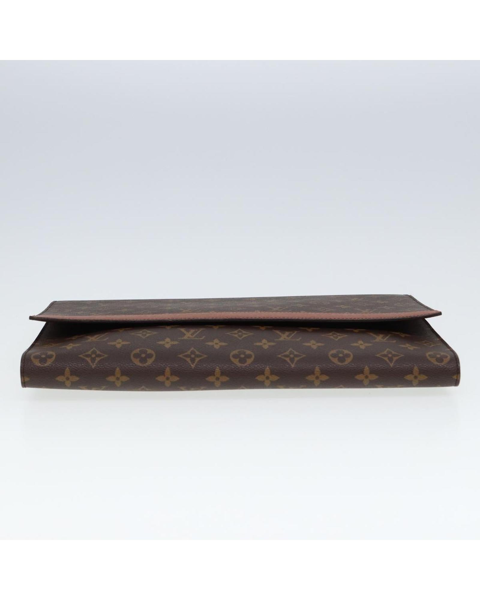 Monogram Canvas Porte Envelope Clutch Bag - Handbags, Wallets & Cases - 6