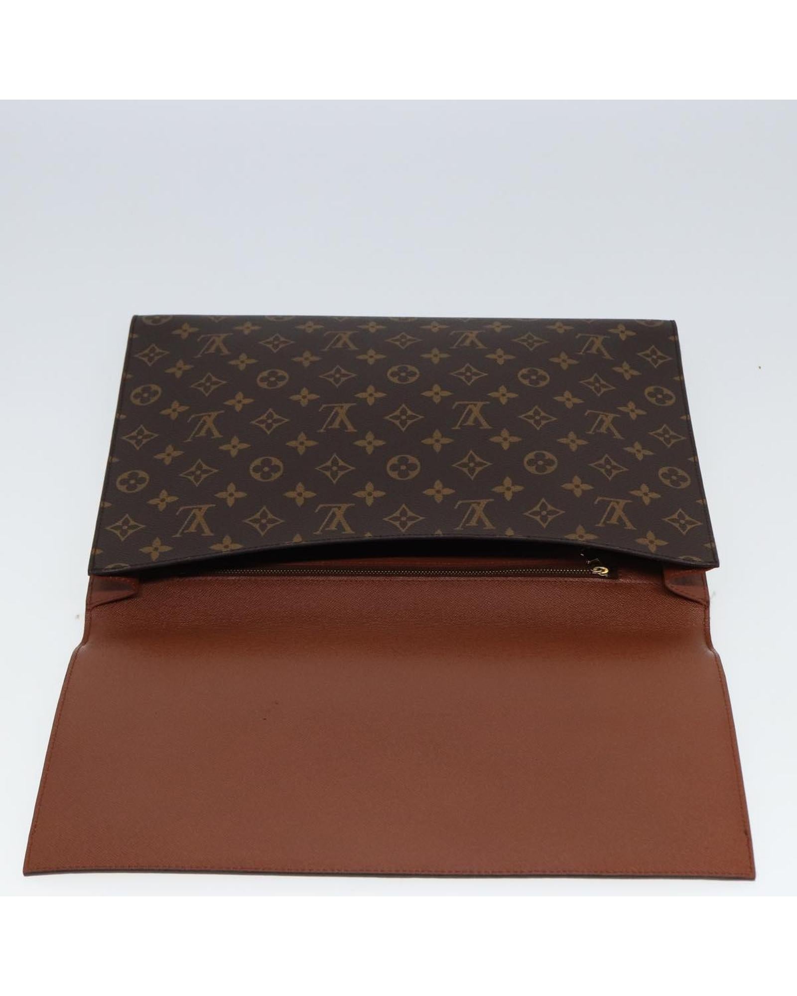 Monogram Canvas Porte Envelope Clutch Bag - Handbags, Wallets & Cases - 8