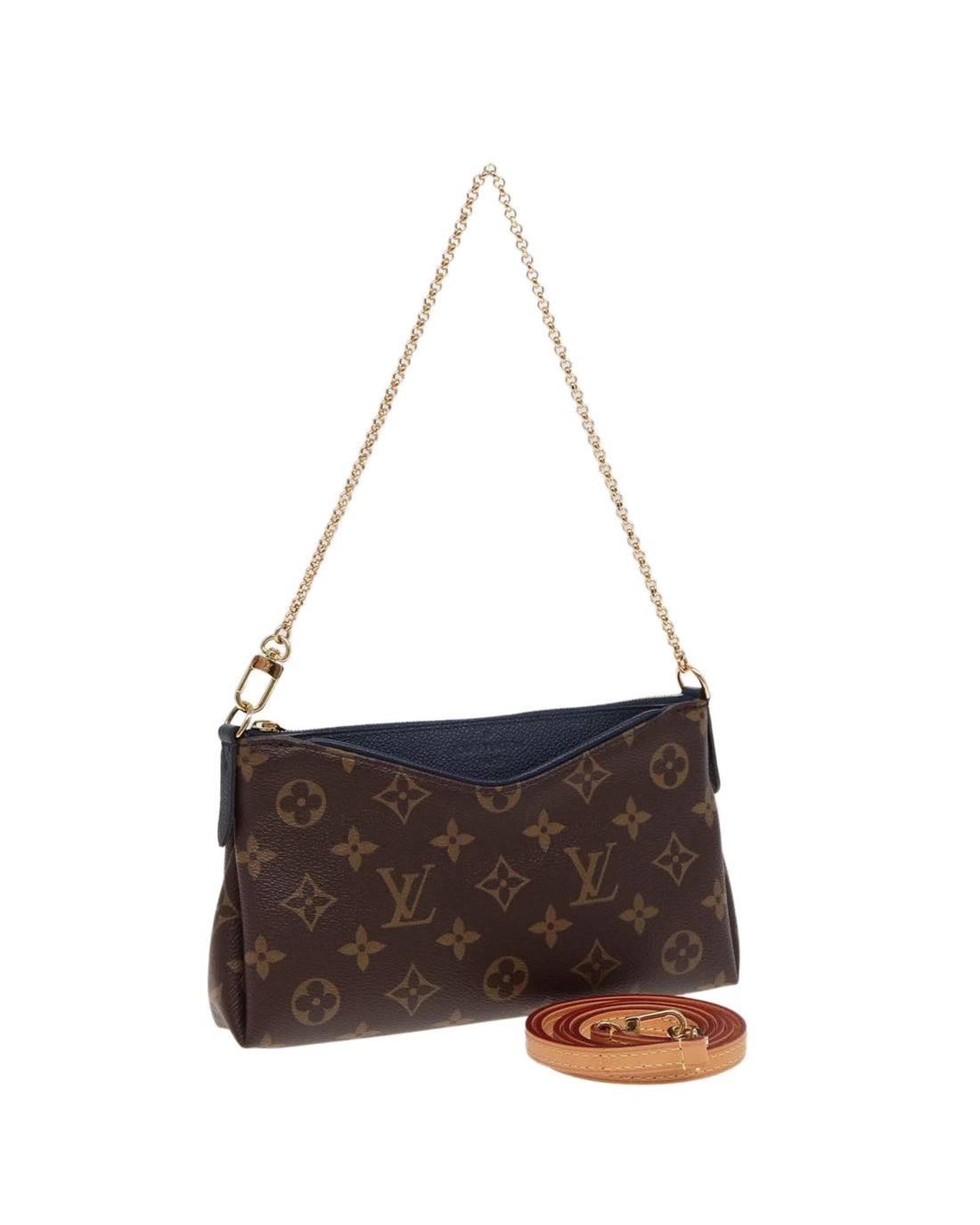 Monogram Canvas Pallas Clutch Bag with Shoulder Strap and Dust Bag - Handbags, Wallets & Cases